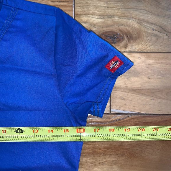 🍃2/$20🍃Dickies Women's Gen Flex V-Neck Scrub Top, Royal Blue, XXS - Picture 6 of 12